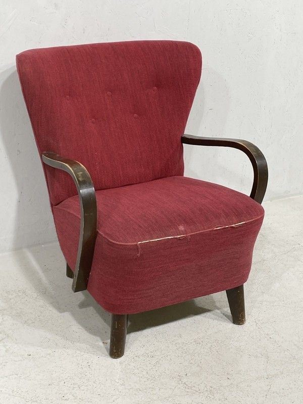 Vintage K nojatuoli punainen