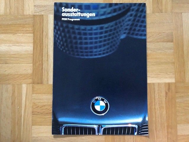 Esite BMW lisävarusteet 1986 E30 E28 E32 E24