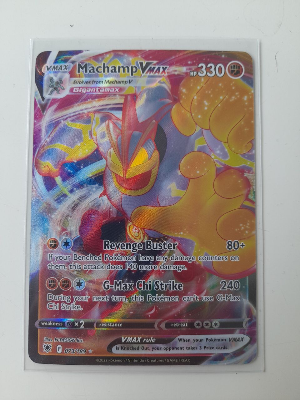 Machamp VMAX holo astral radiance 073/189