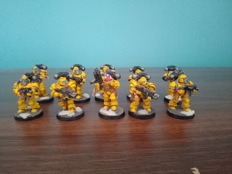 Imperial Fists veteran squad Warhammer 40k