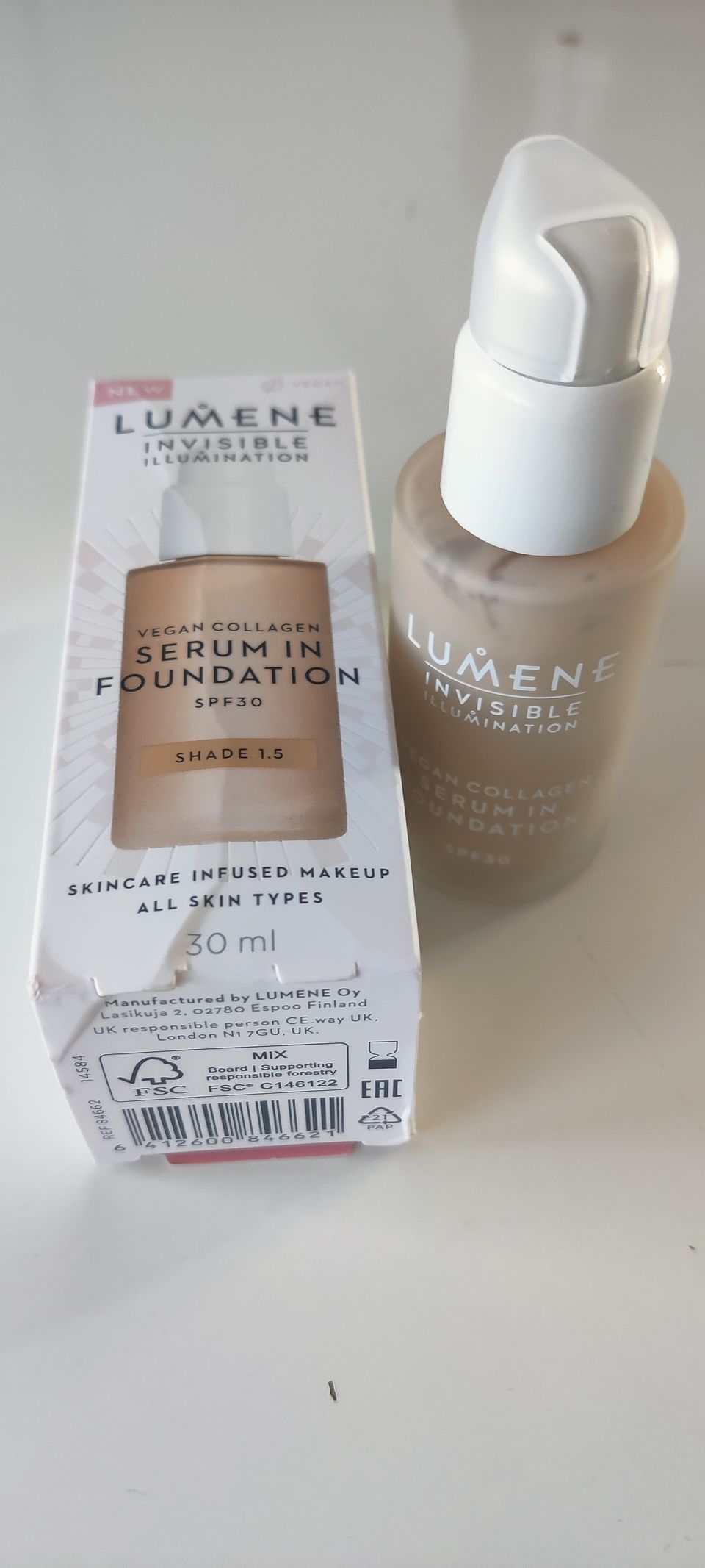 Lumene Invisible Illumination Serum in Foundation