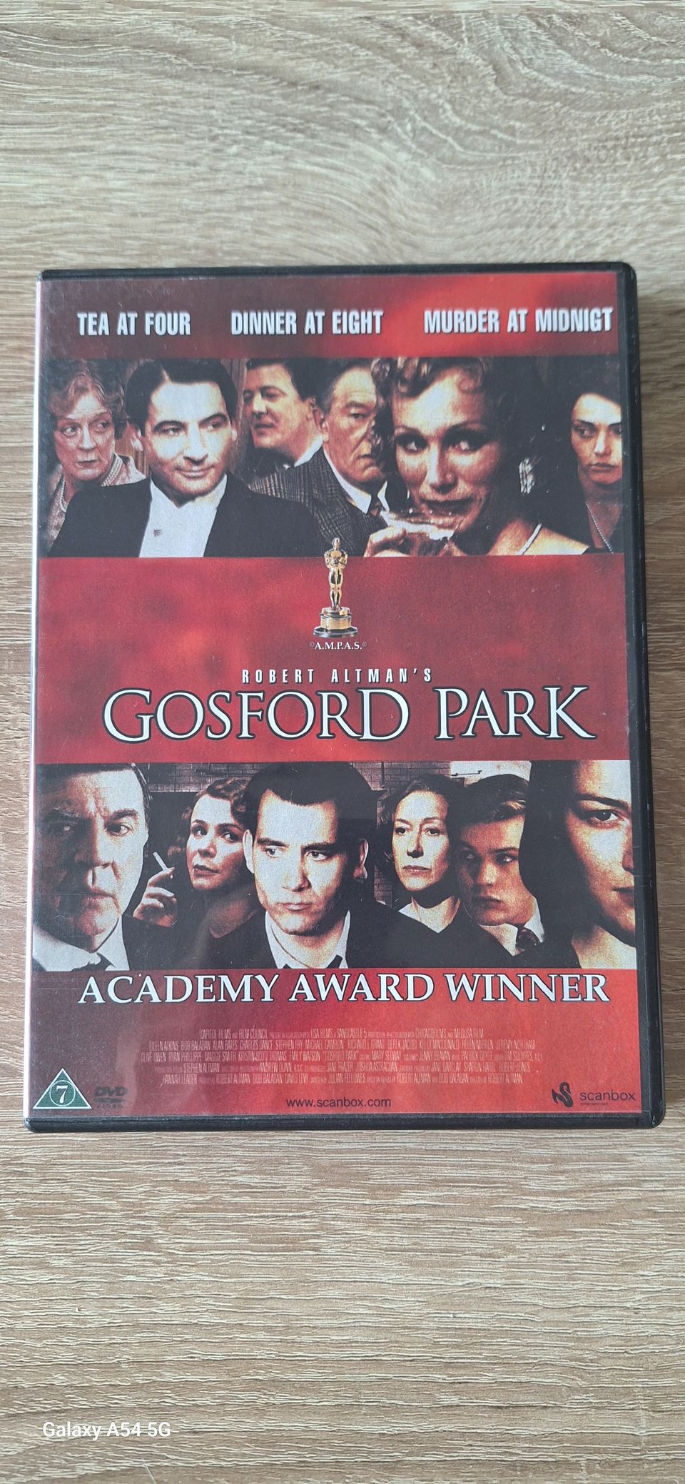 Gosford Park elokuva. Dvd