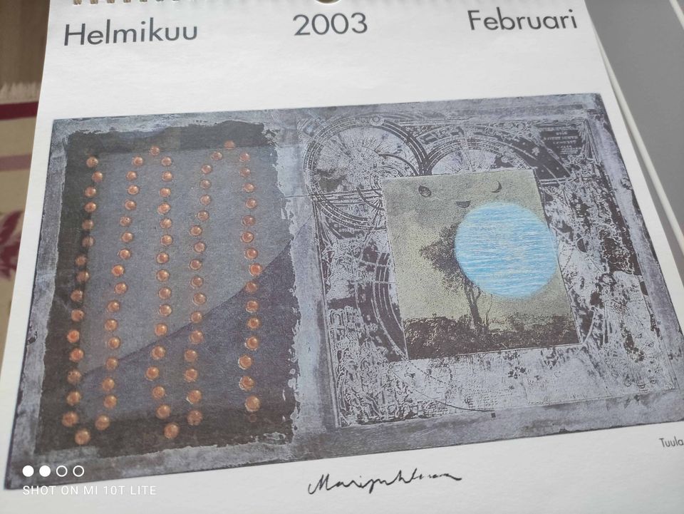 Seinäkalenteri 2003, kuvitus Tuula Lehtinen