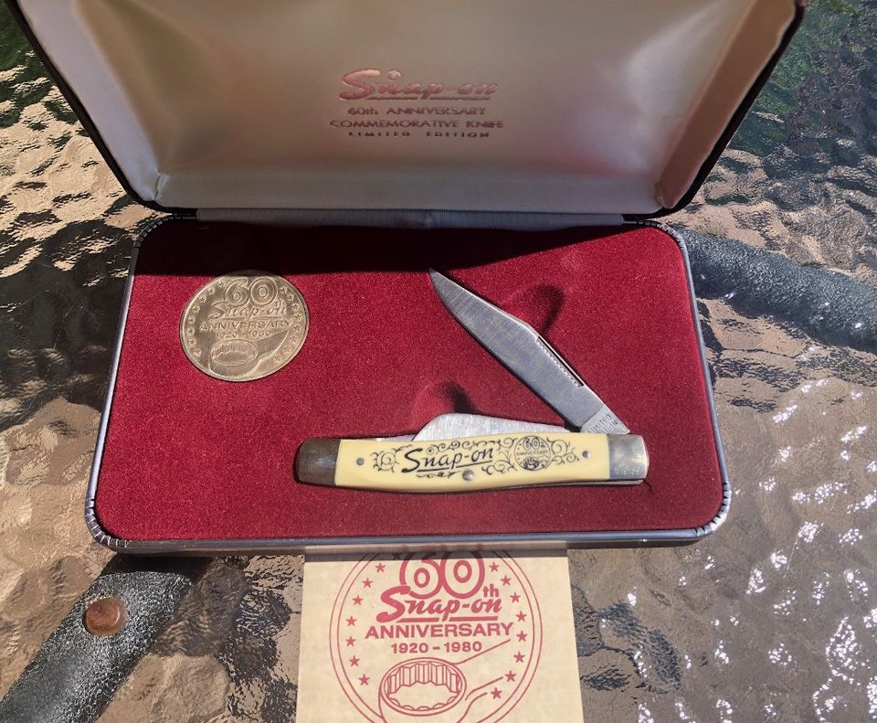 Snap On tools 60v juhlavuoden limited edition -muistoveitsi (v. 1980)