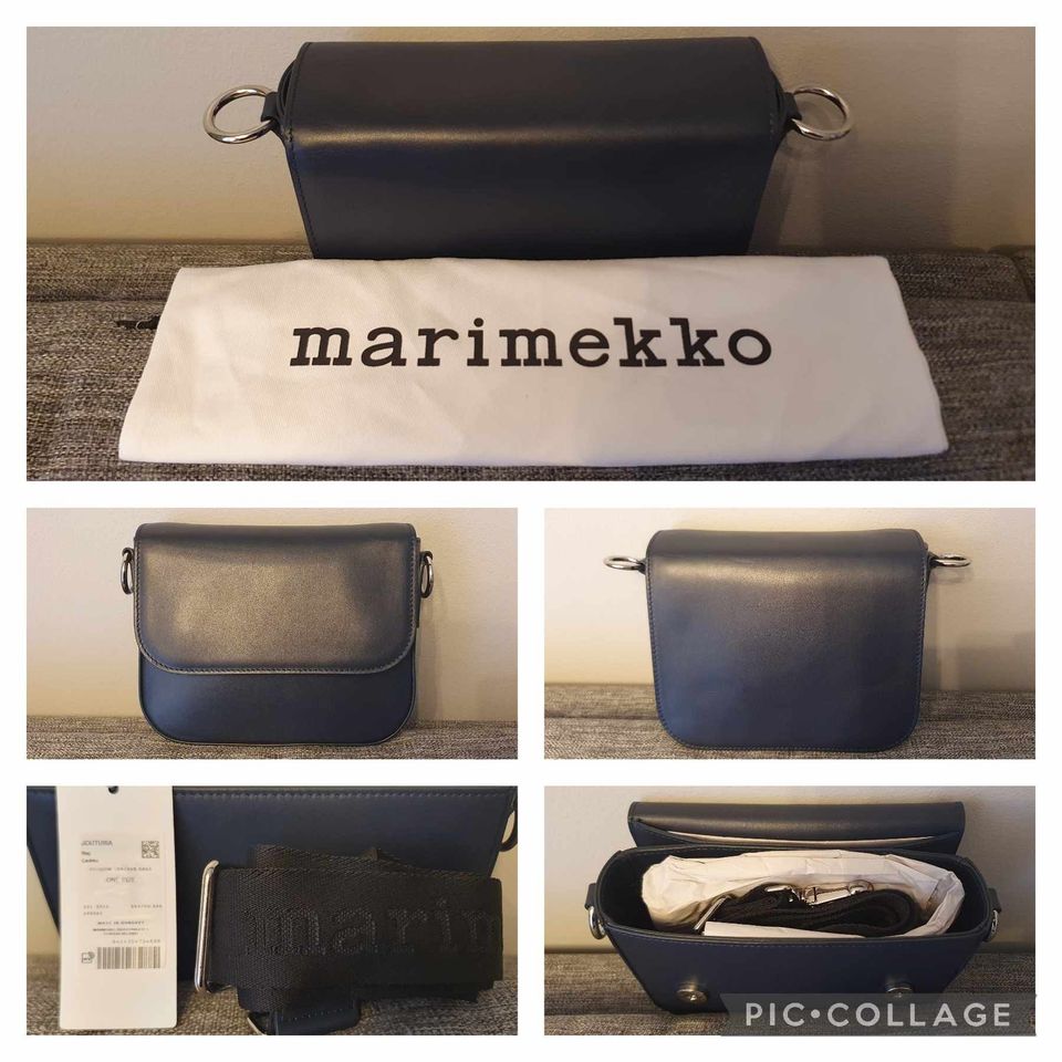 Uusi - Marimekko Joutuisa laukku / tum.sininen