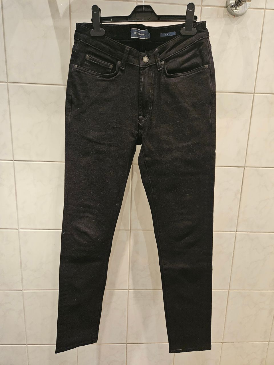 Dressmann farkut 29/30 slim + vyö