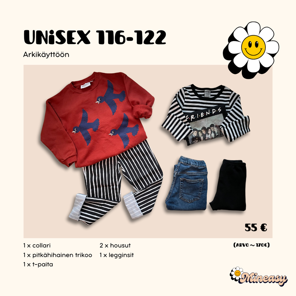 Vaatepaketti unisex 116-122