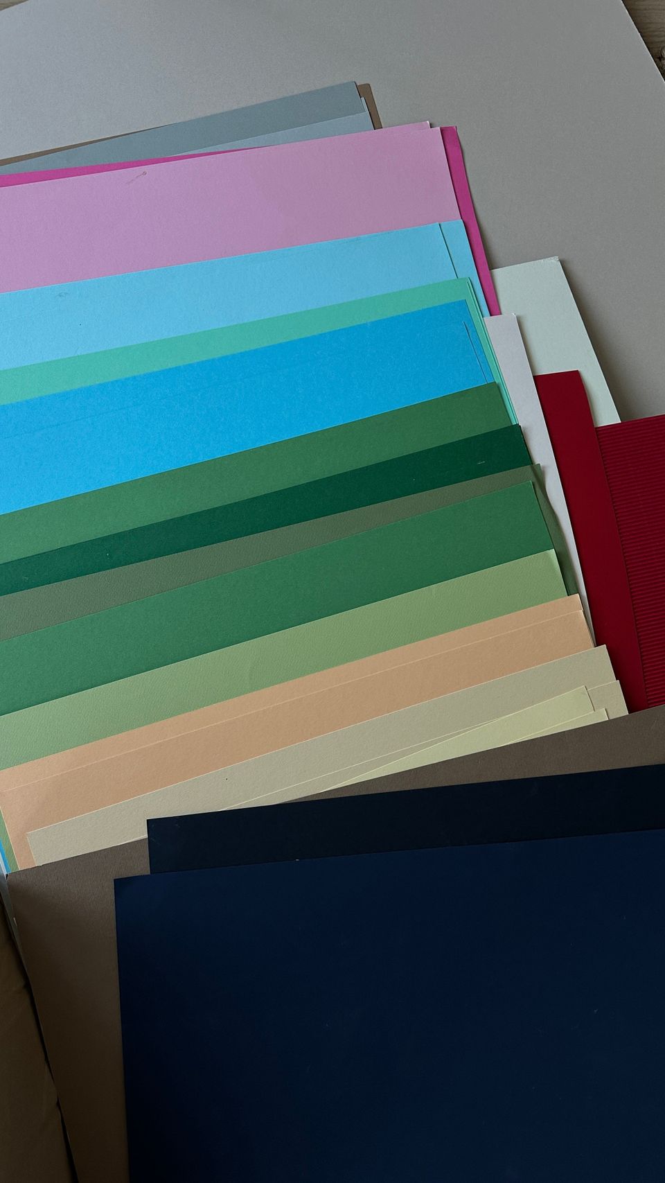 Paper in different colors