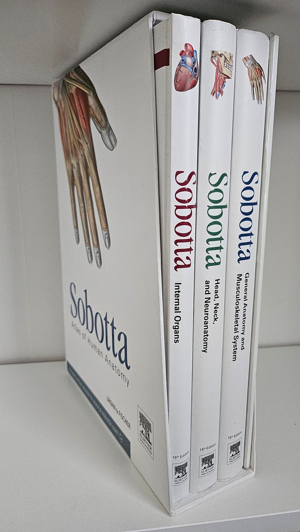 Sobotta Atlas of Human Anatomy 15th ed. (box of 3 books)