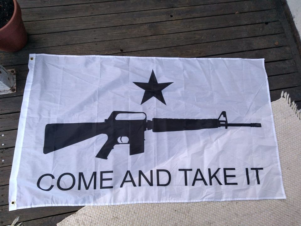 Texas Militia-lippu, Come and take it