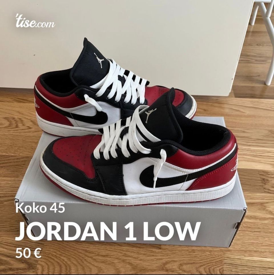 Jordan 1 Low koko 45