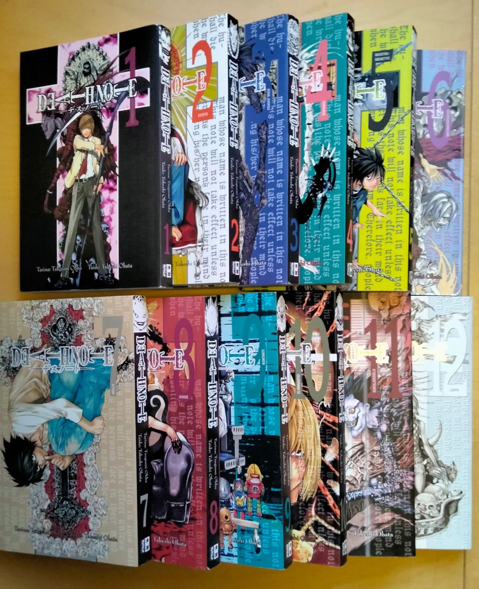 Death Note manga (suom.) 1-12 KOKO SARJA