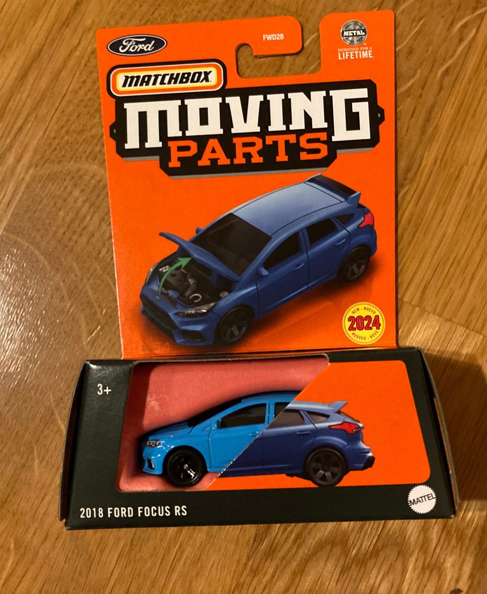 Matchbox moving parts 2018 Ford Focus RS