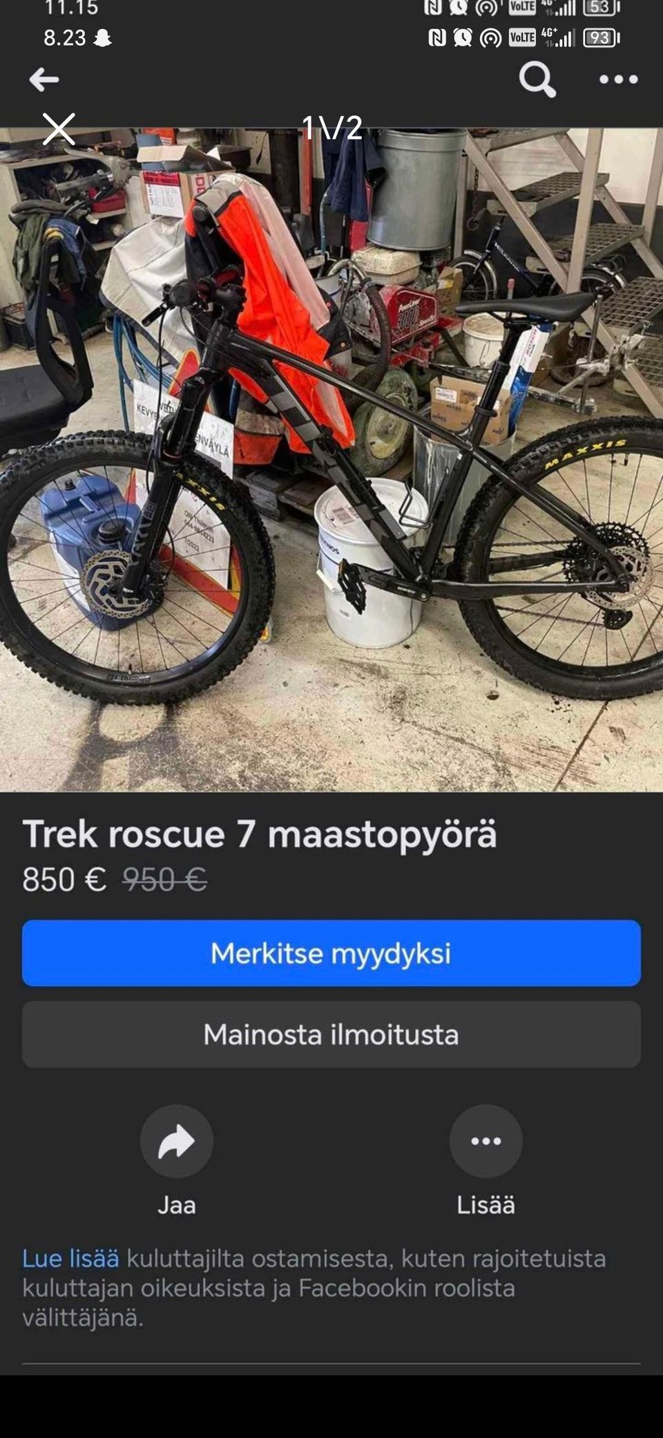 Trek maastopyörä