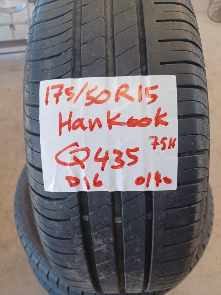 Kesärenkaat 175/50R15 hankook 4 kpl Q435