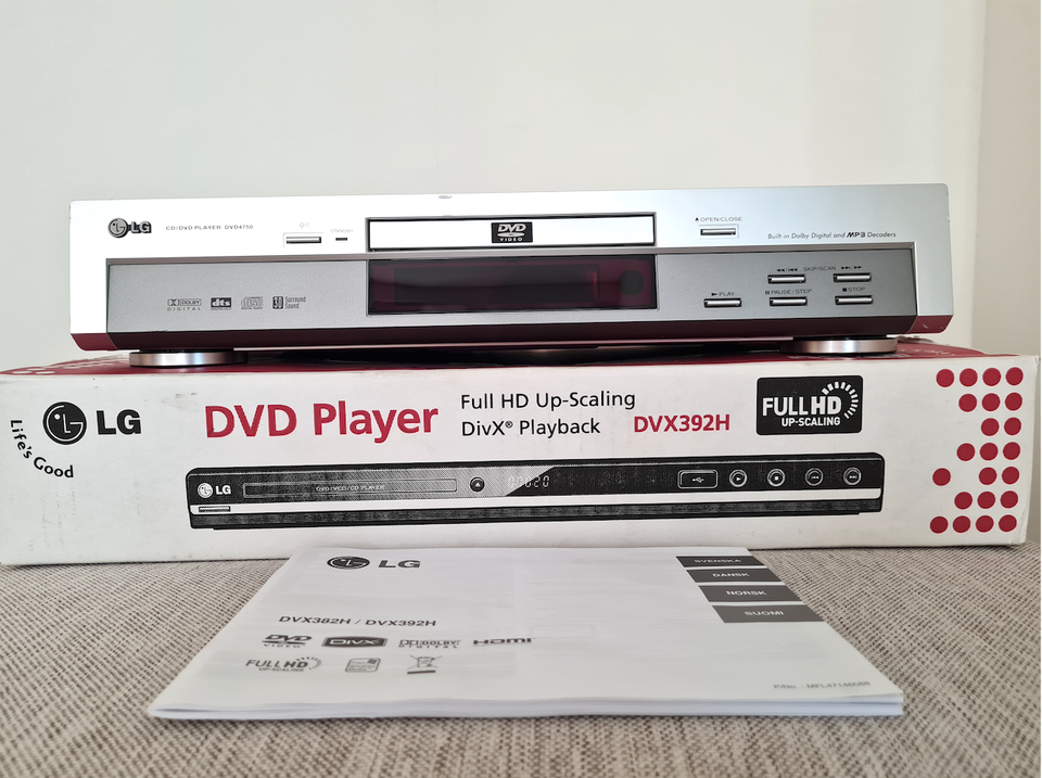 Varattu! Toimiva LG:n DVD Player FUll HD malli DVD4750 Dolby Surround Sound