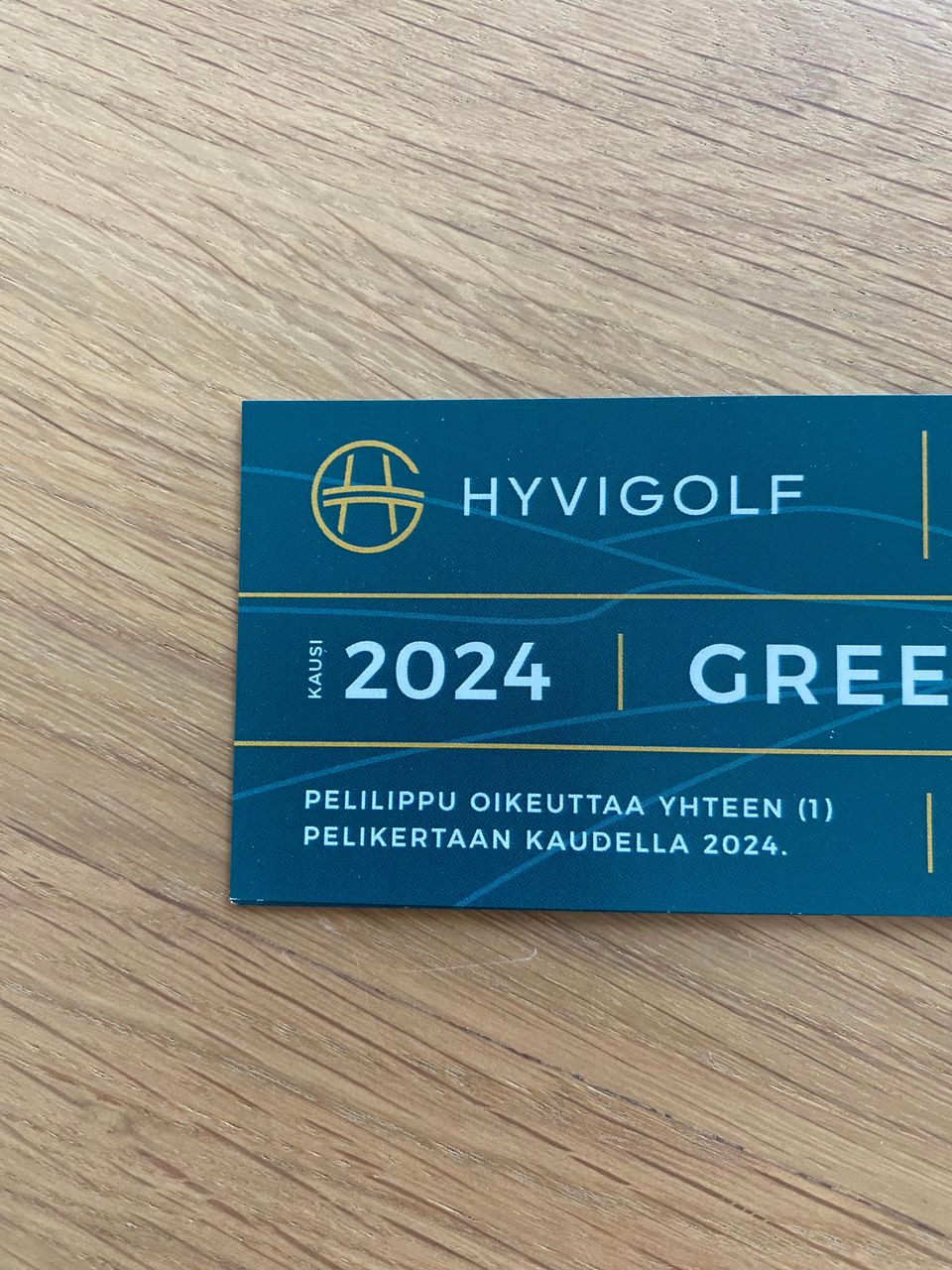 Hyvigolf pelilippuja