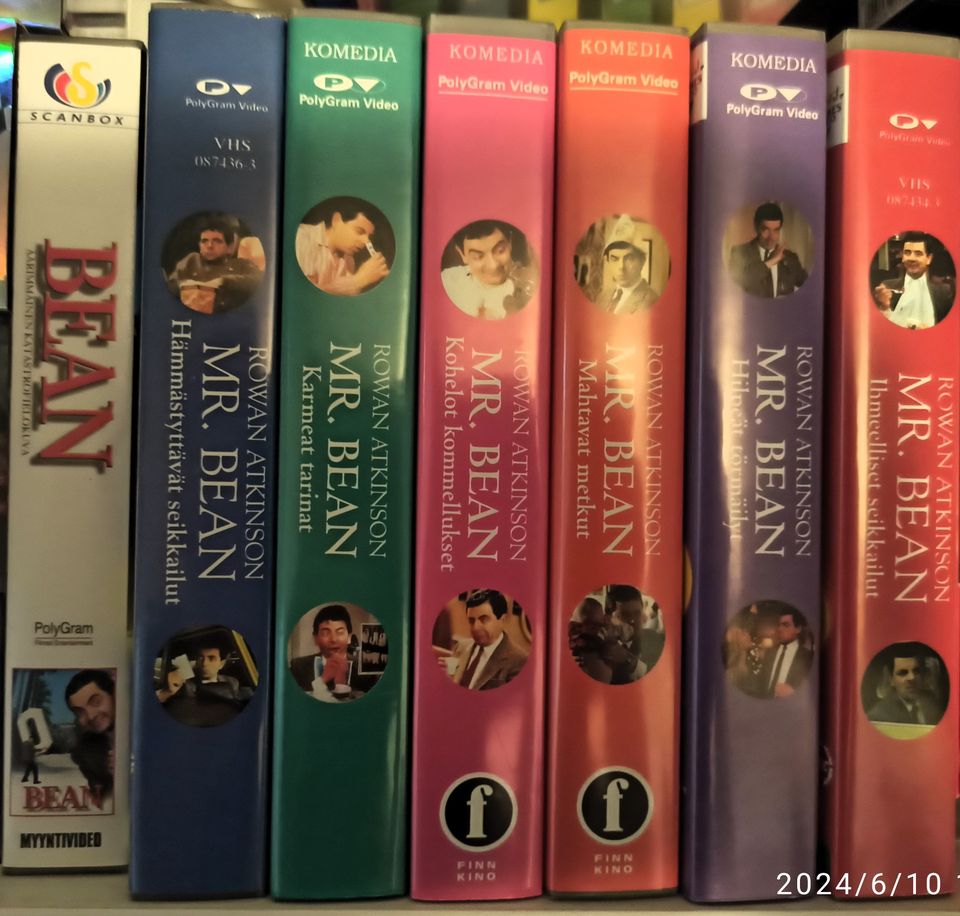 Mr. Bean VHS-nauhoja