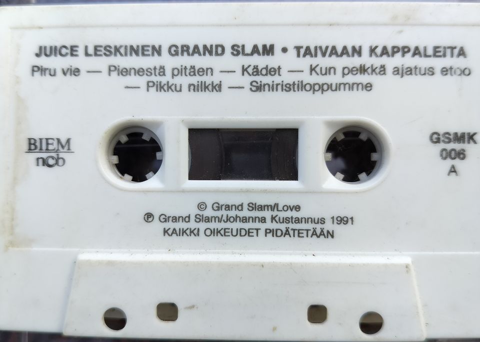 Juice Leskinen GRAM SLAM/LOVE C-kasetti