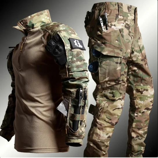 Sotilaallinen taktinen puku (housut&paita) XL