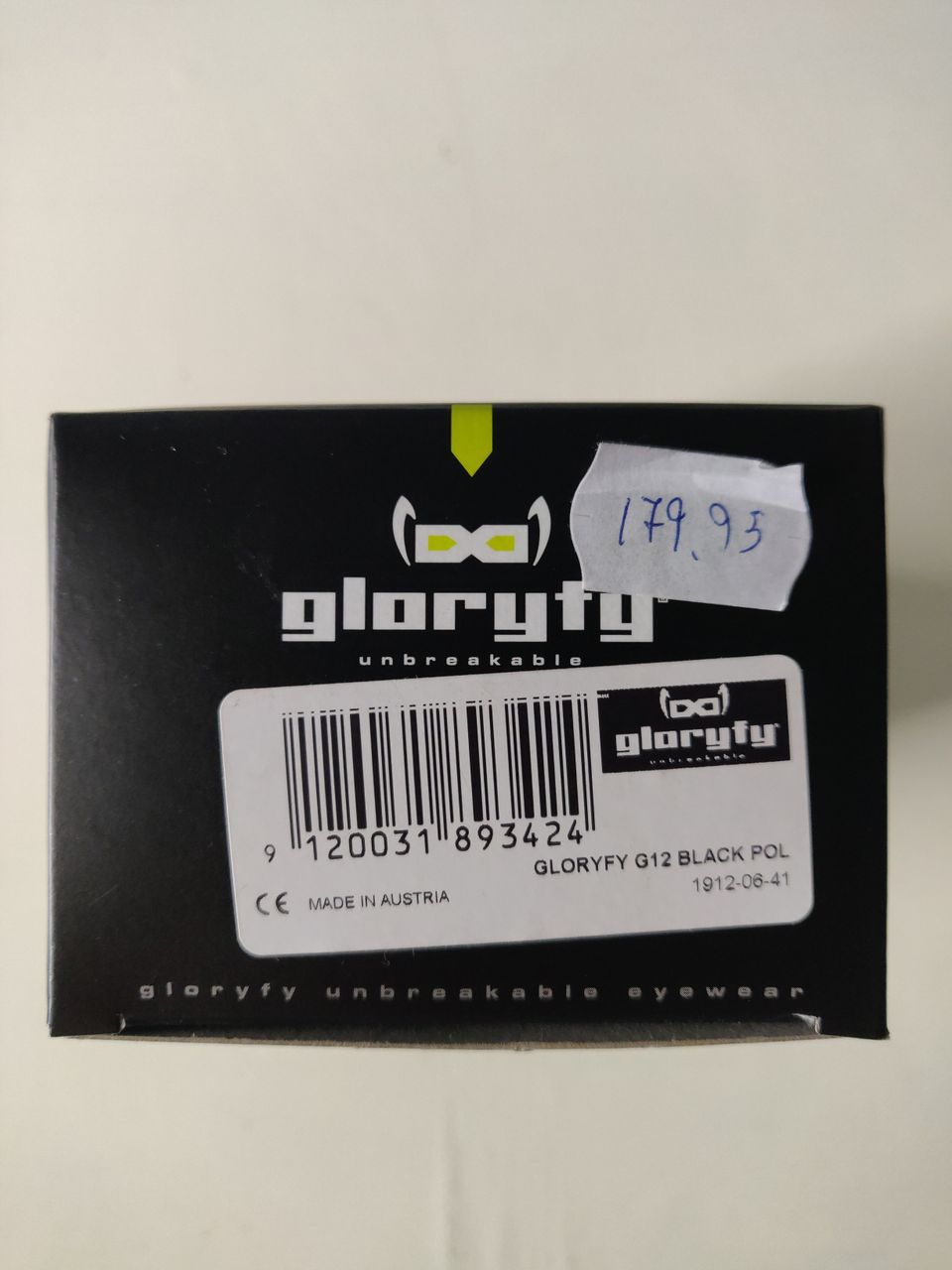 Glorify aurinkolasit G12 black pol