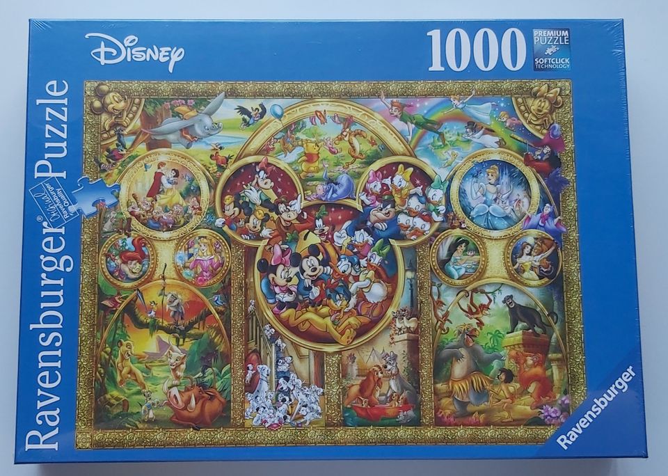 Palapeli 1000 palaa Disney Ravensburger Uusi