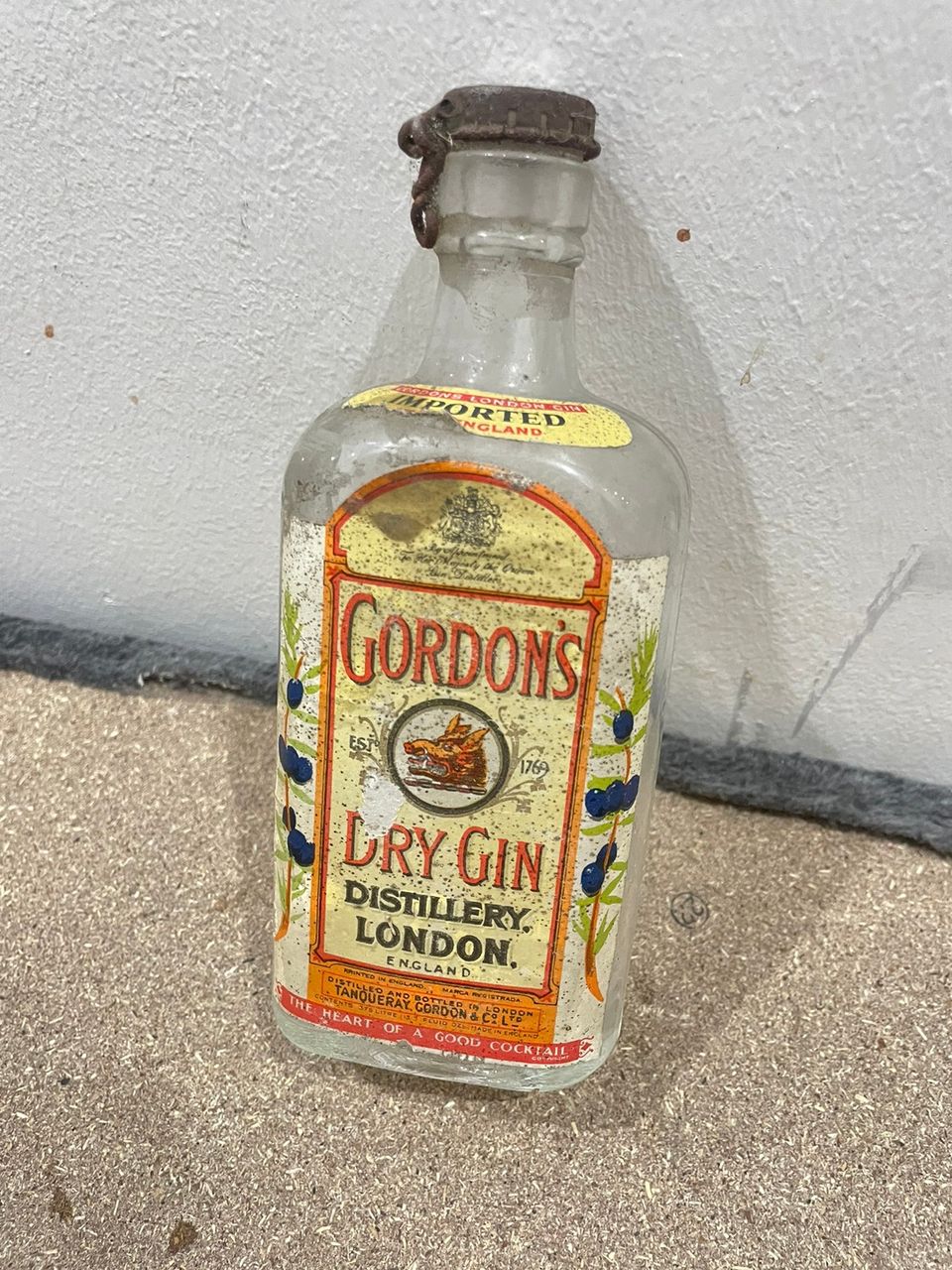 Gordons Dry gin lasipullo