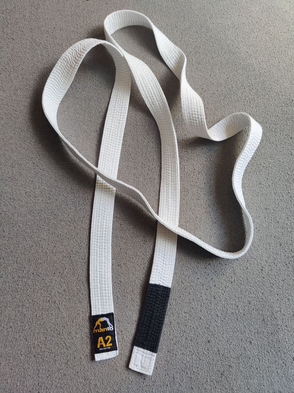 BJJ belt (MANTO), A2, white