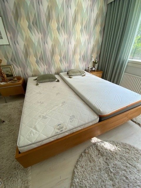 Puinen sänky 180x200