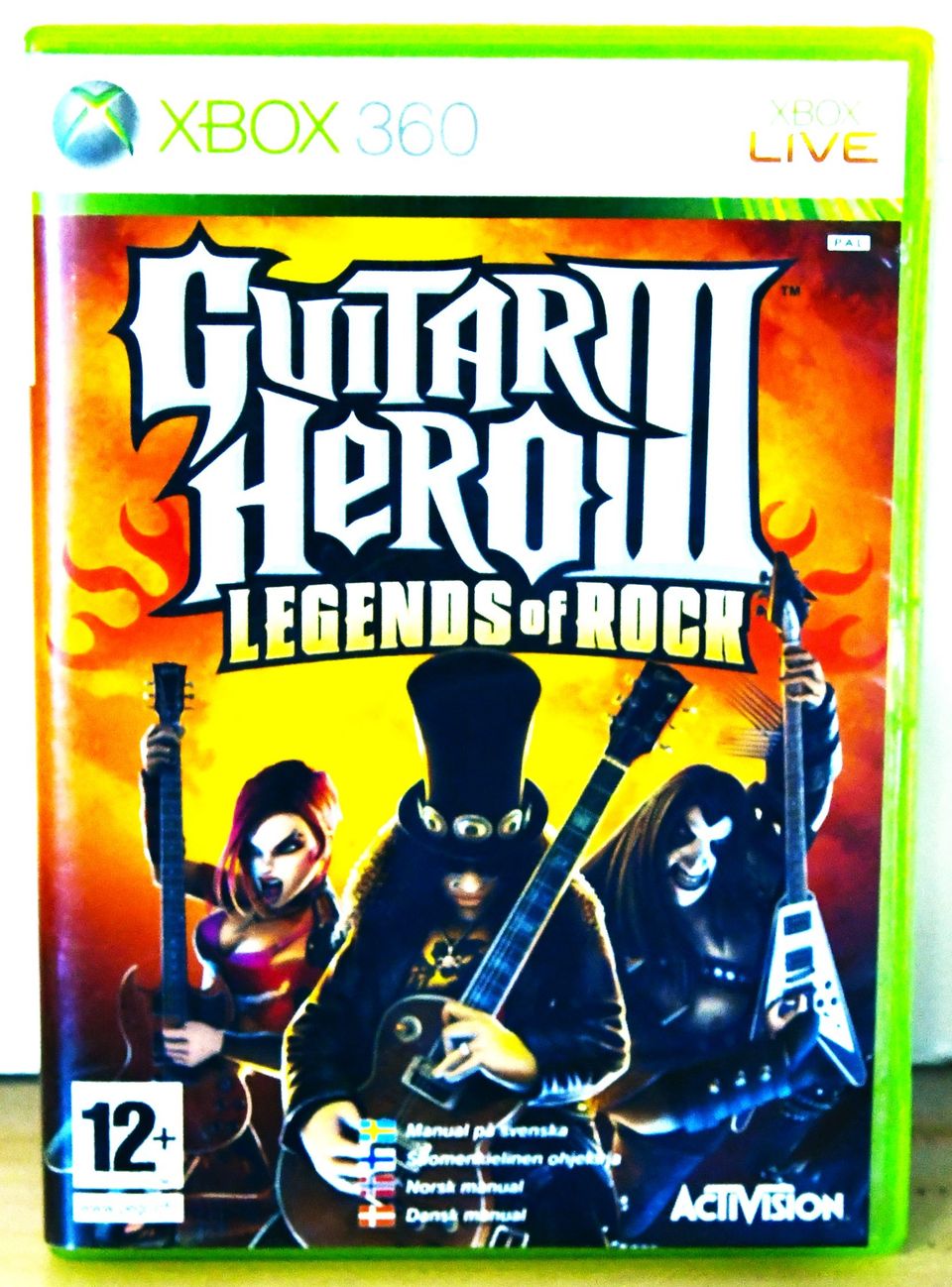 Peli xbox 360 Guitar Hero III legends of rock