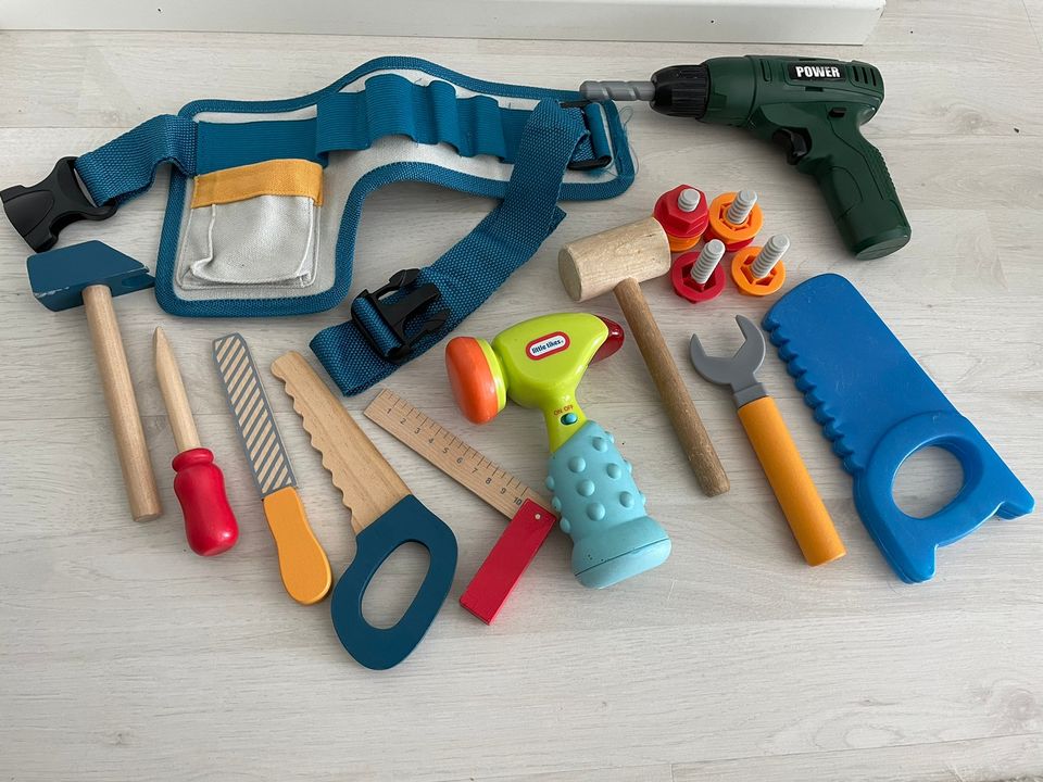 Lasten työkaluvyö + työkalut