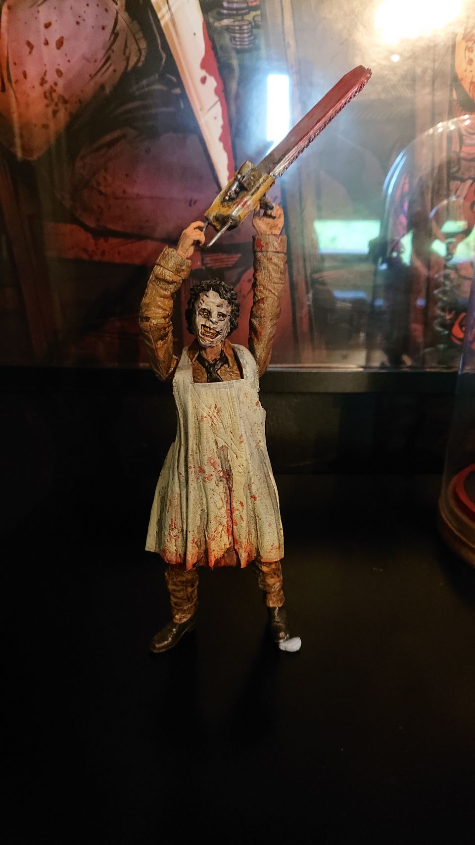 Custom Leatherface (Texas Chainsaw Massacre) figuuri (neca scale)