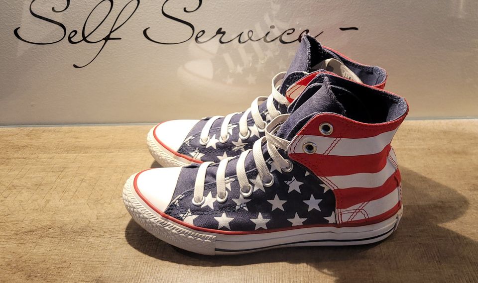 Converse American flag tennarit, koko 36