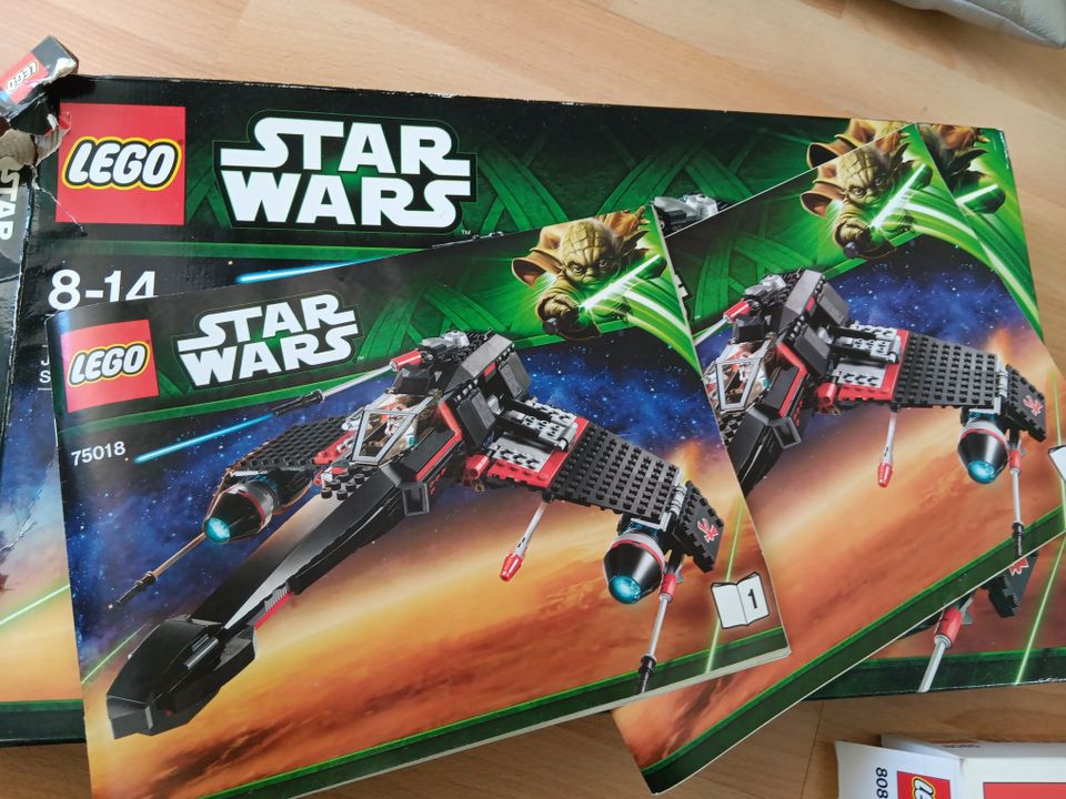 Lego star wars laatikoita ja ohjeita