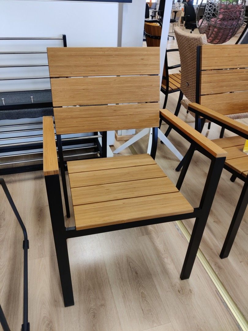 Bambu/alumiini tuoli, 155,-/kpl, varastoerä