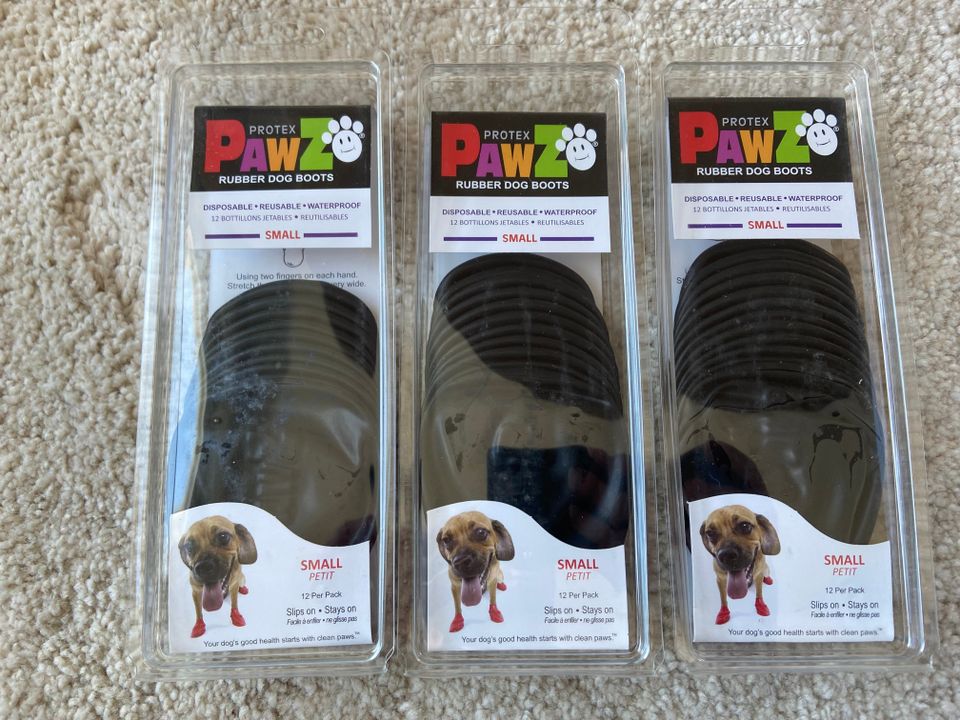 3 pakkausta Pawz suojatossuja koko S koirille