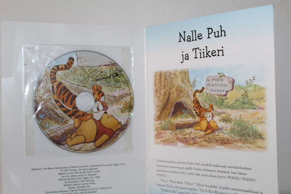 Nalle Puh ja Tiikeri cd + kirja samassa