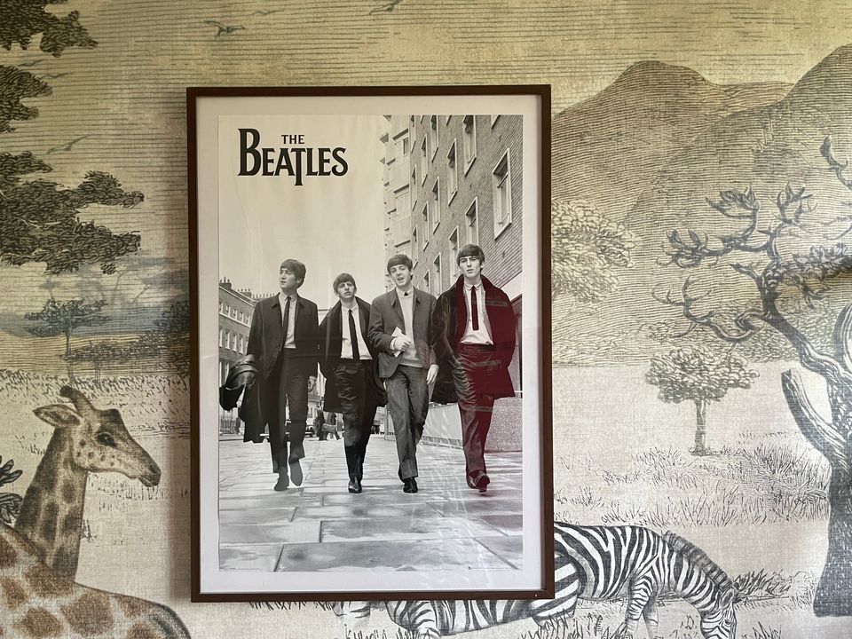Kehystetty Beatles-juliste