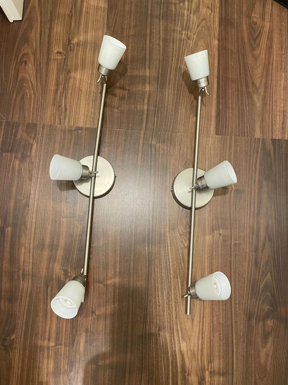 2 kpl Ikea Basisk 3-lampun kohdevalaisin