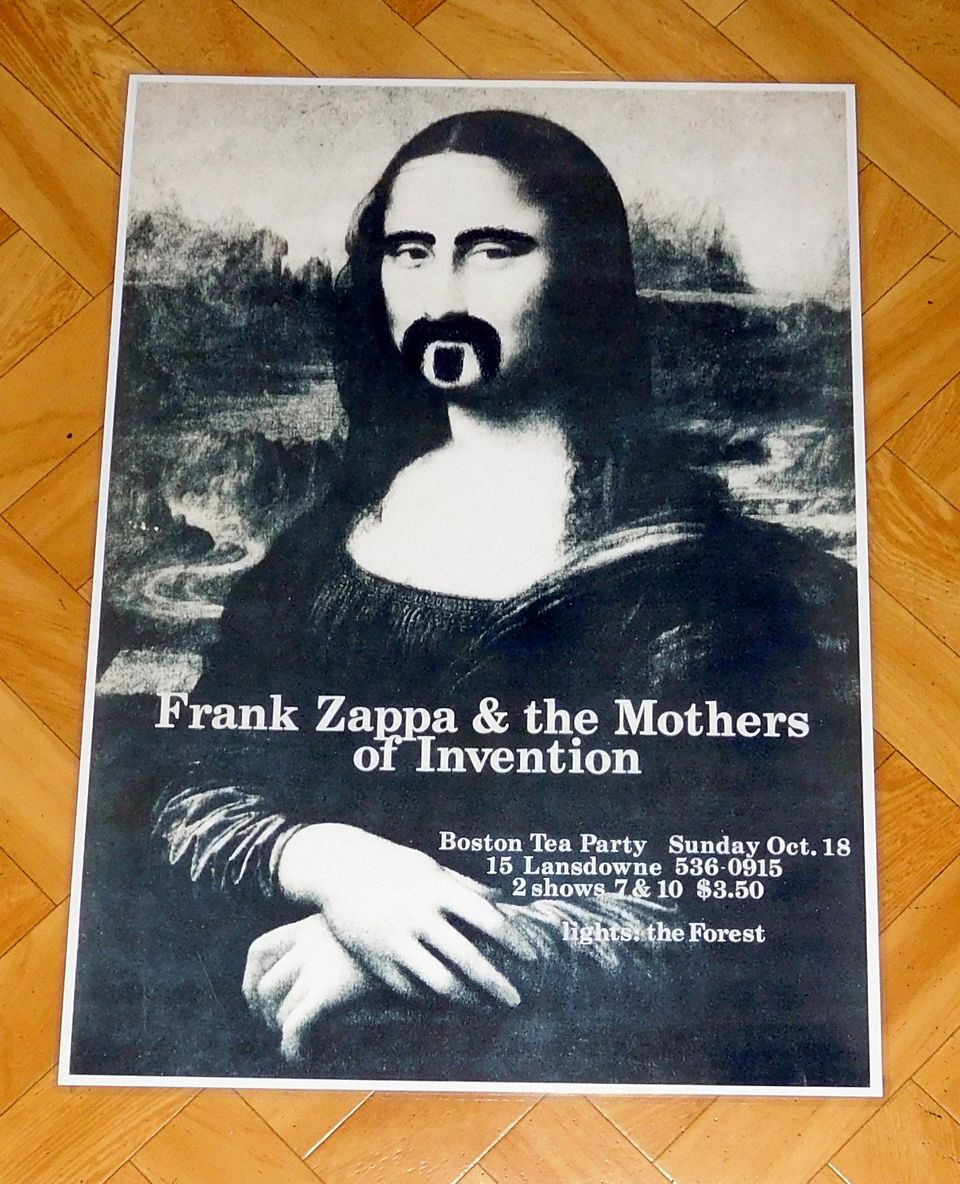 Frank Zappa as MONA LISA concert poster A3