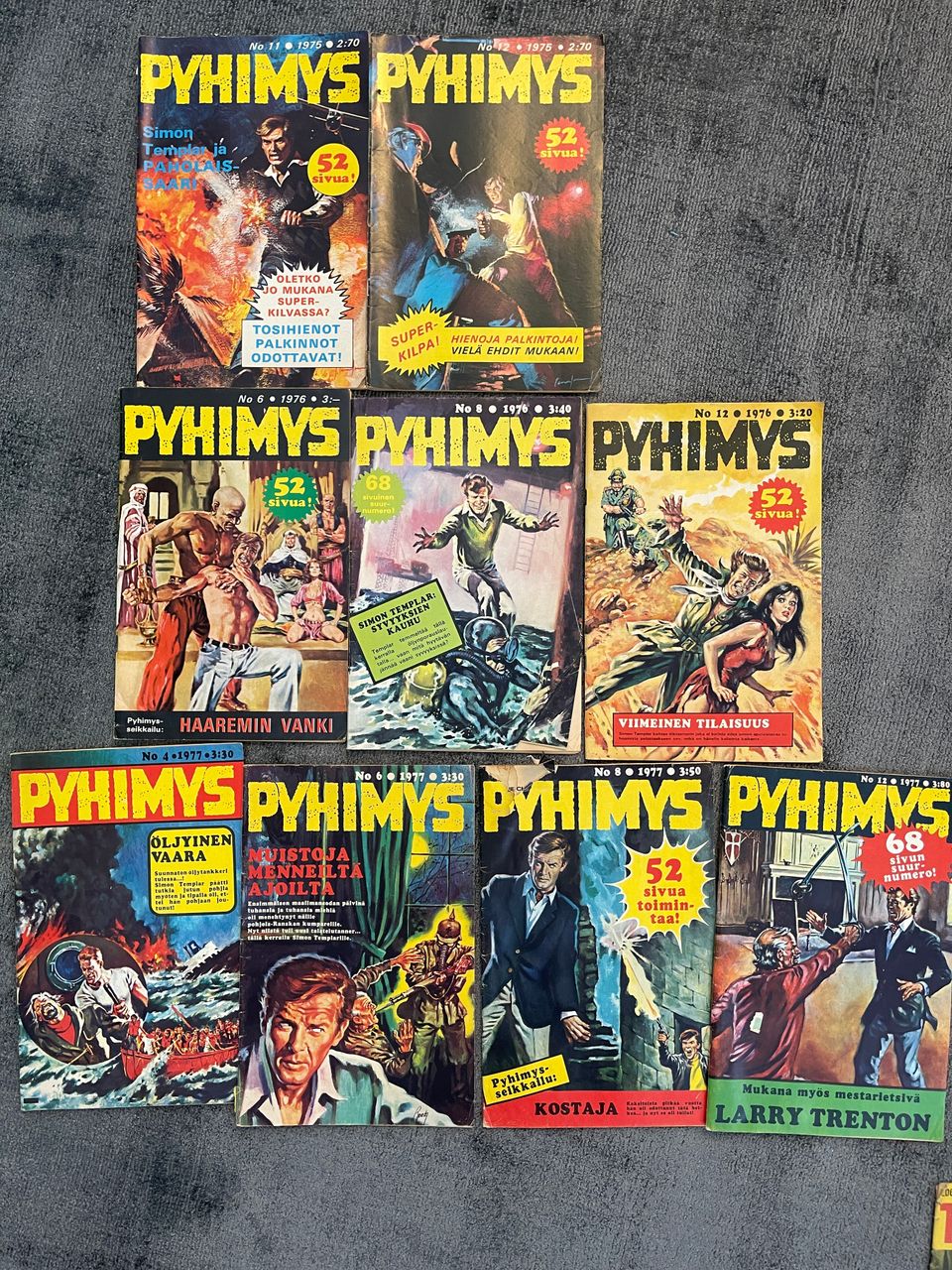 Pyhimys-sarjakuvalehtiä 1975-1977