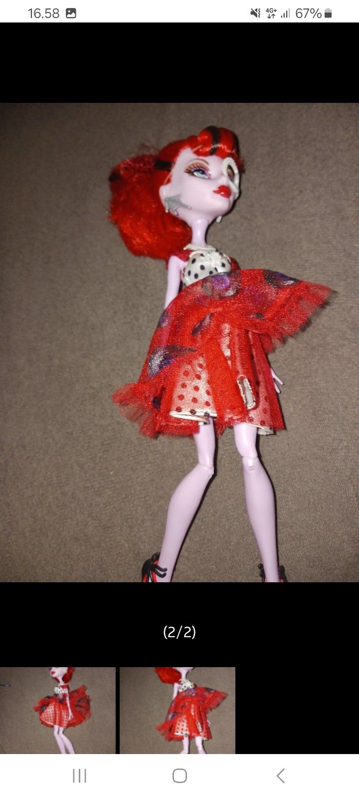 Monster High Dot Dead Operetta nukke - Second Hand