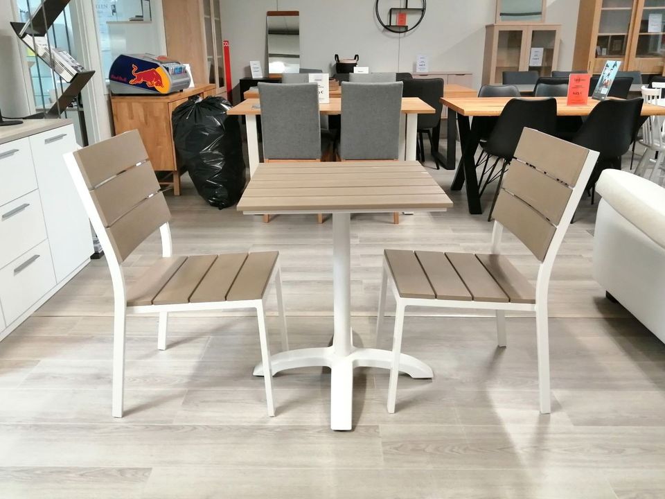 Suvi Cafe parvekepöytä 60 x 60 cm + 2 kpl tuolia
