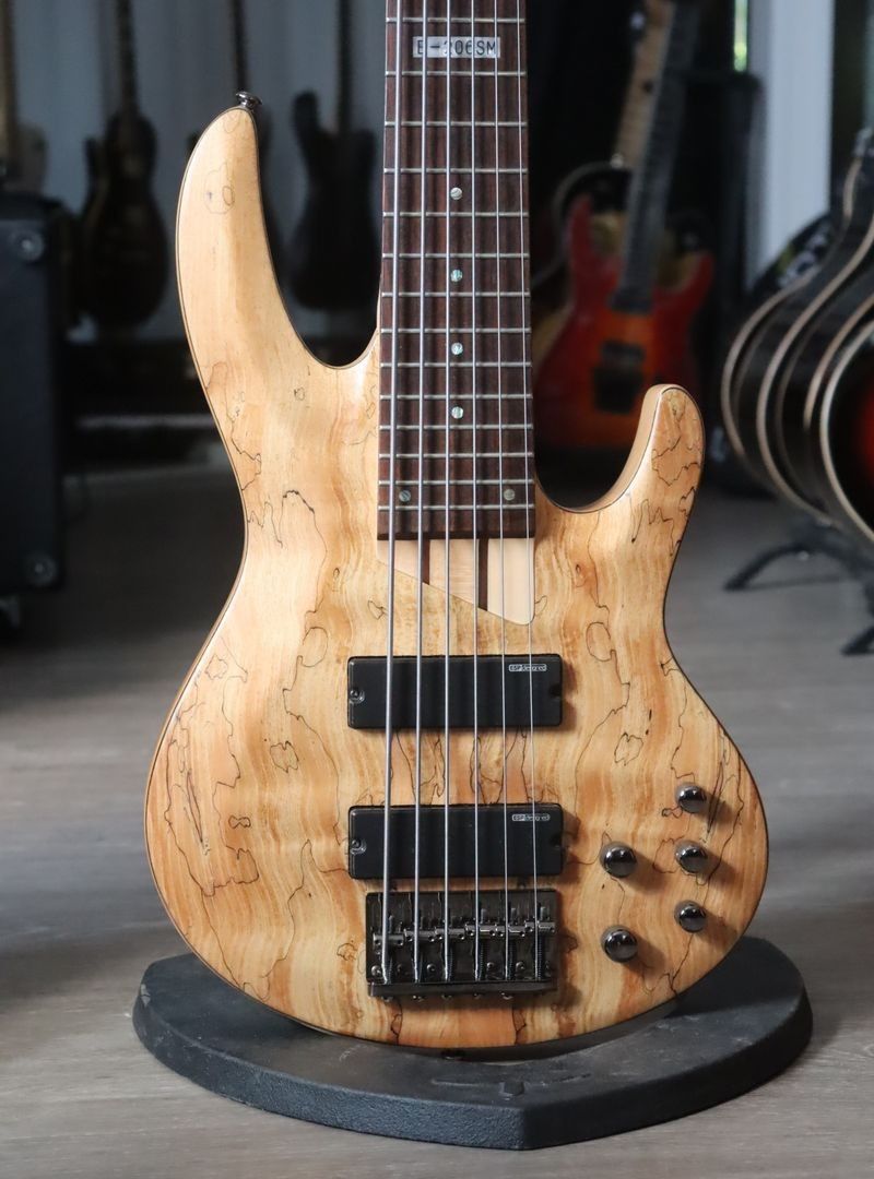 ESP LTD B-206SM Natural Satin 2014 6-kielinen sähköbasso