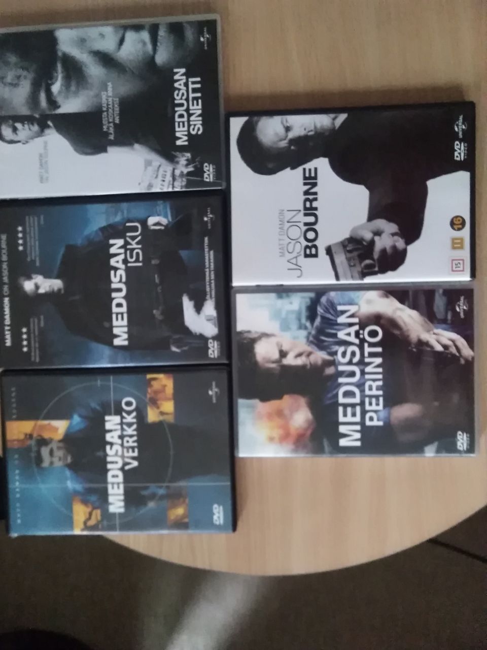 Jason Bourne dvd kaikki 5 eri elokuvaa Matt Damon