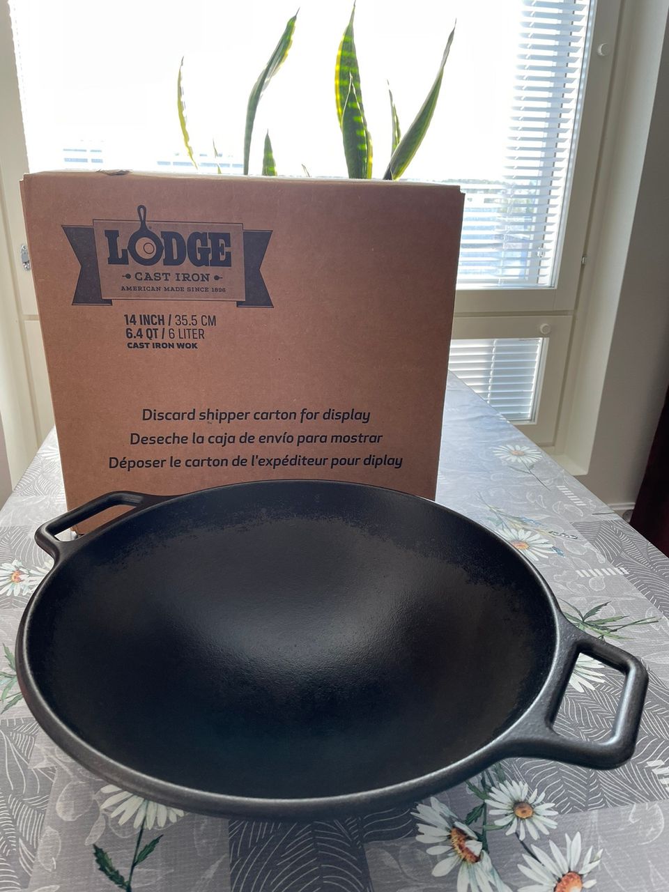 Cast iron wok Lodge made in USA