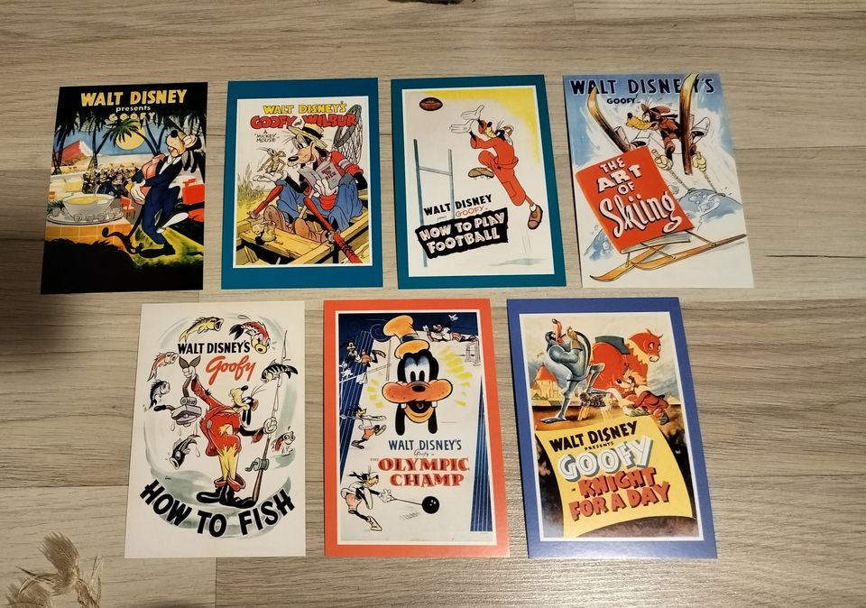 7 Hessu Hopo Vintage Disney postikorttia