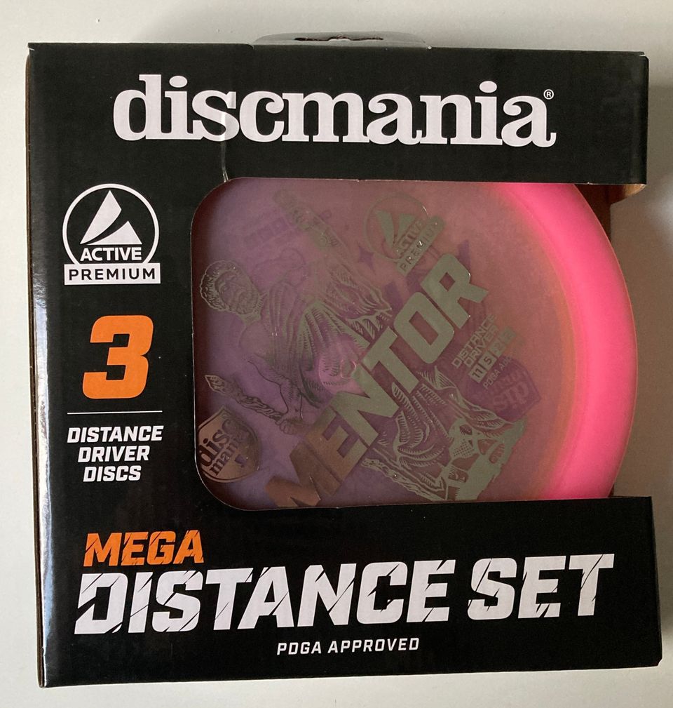 Discmania Mega Distance Frisbeegolf kiekkosetti 3 kpl