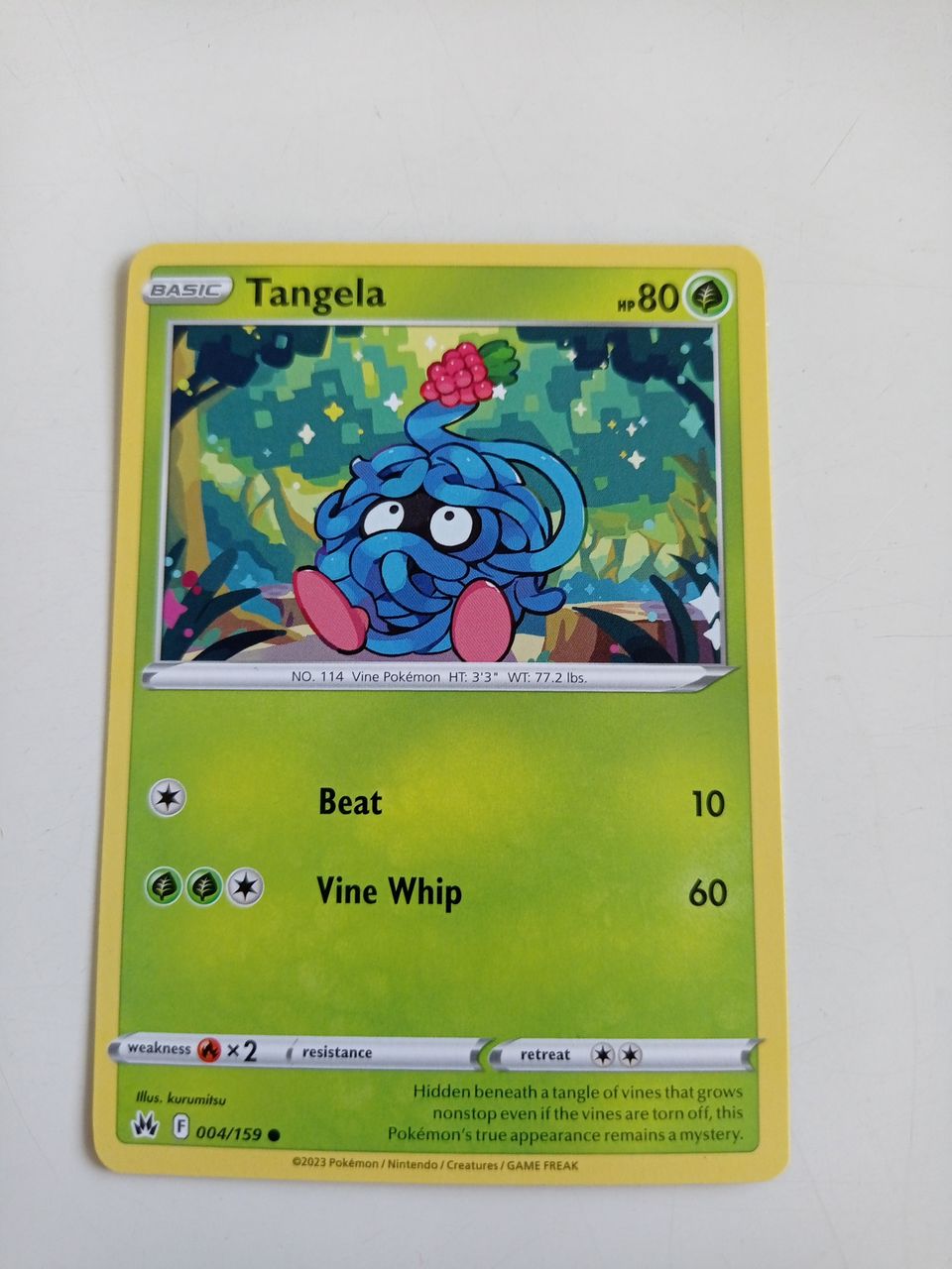 Pokemon kortti Tangela 004/159