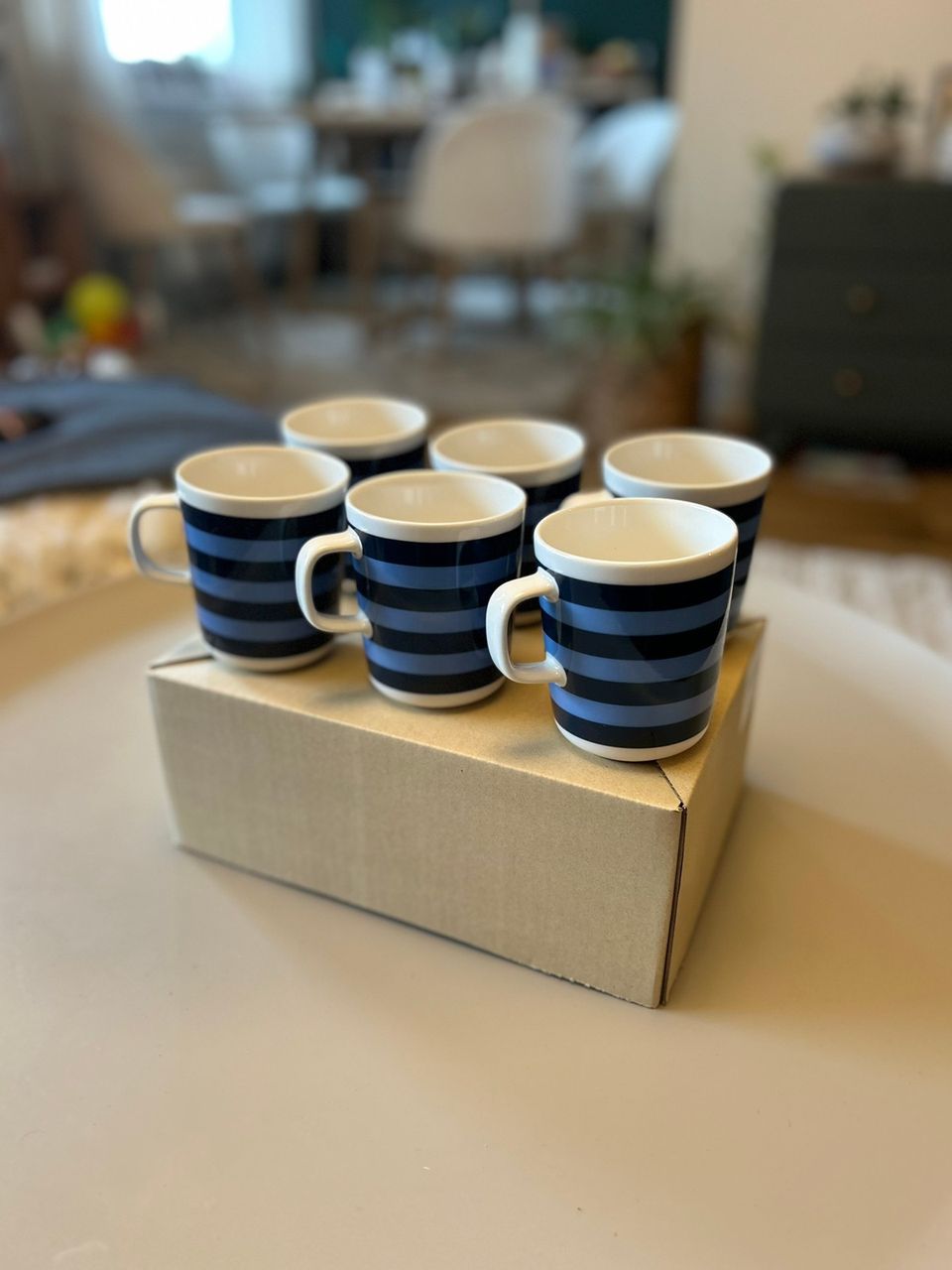 Marimekko tasaraita mukit 6kpl